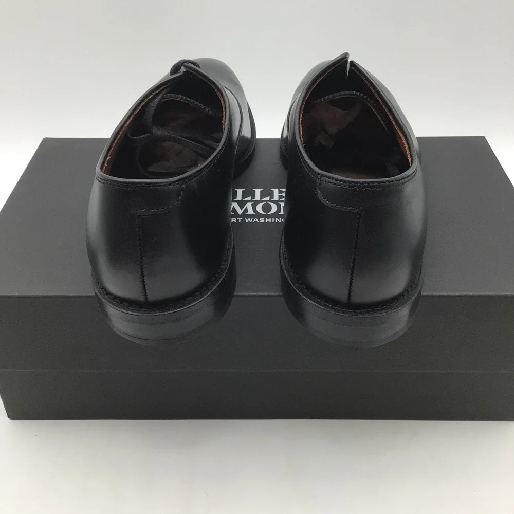 Allen Edmonds Carlyle Size 11 D Black Leather Plain Toe Oxford Dress Shoes NEW